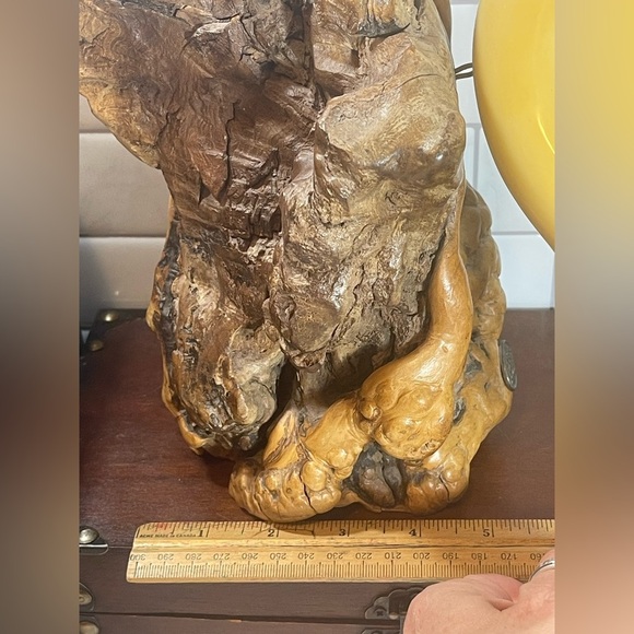 Large John Perry Single Seal On Drift Wood Sculpture - Picture 13 of 14